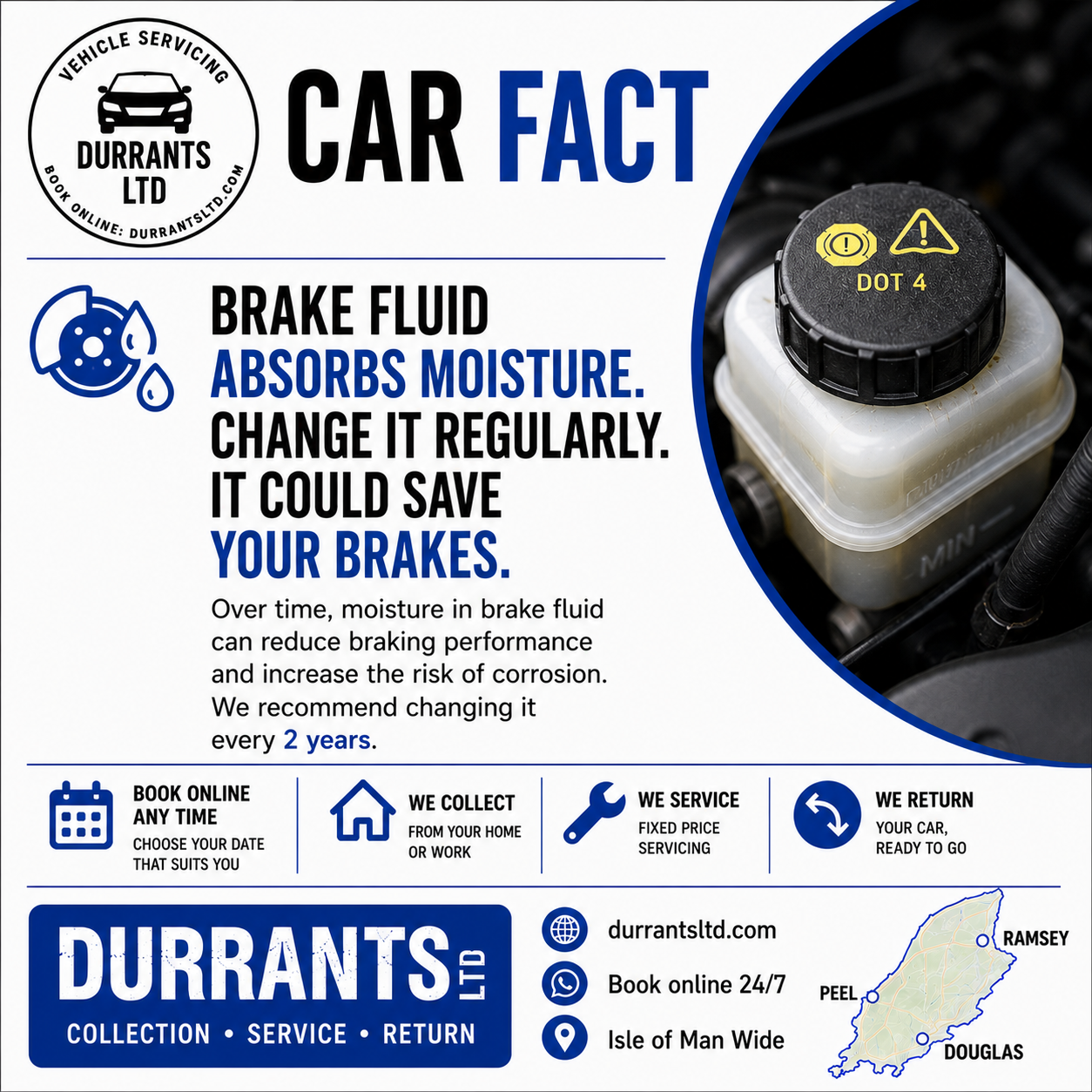 Durrants car fact about brake fluid